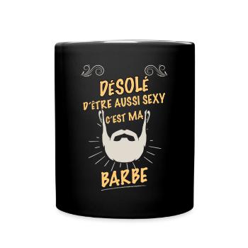 Homme Barbu Et Sexy C'est le Mien - Mug uni - noir - Devant