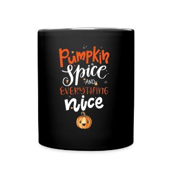 Épices à la citrouille et tout est agréable - Mug uni - noir - Devant