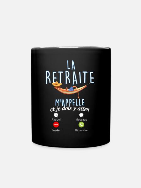 La Retraite M'Appelle Humour Idée Cadeau Homme - Mug uni - noir