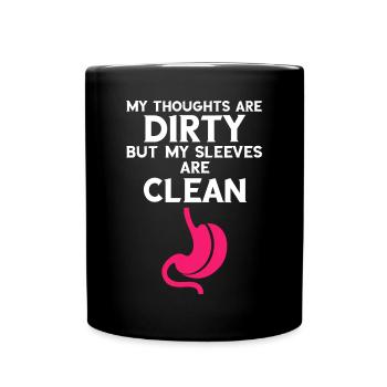 Gastric bypass and gastric bypass surgery design - Full Colour Mug - black - Front