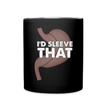 Gastric bypass and gastric bypass surgery design - Full Colour Mug - black - Front