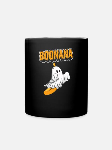 Halloween Boonana Gespenst Halloween Kostüm - Tasse einfarbig - Schwarz