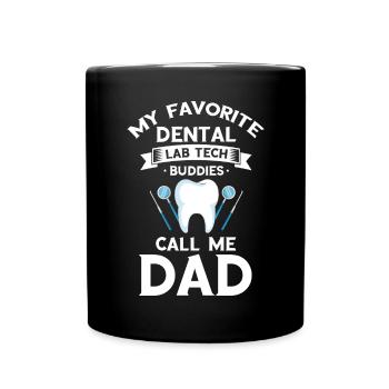 Conception de cliniques dentaires et de techniciens de laboratoire dentaire - Mug uni - noir - Devant