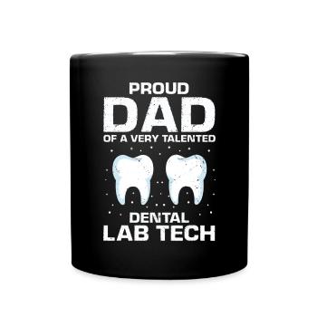 Technicien dentaire pour l’orthodontie et le laboratoire dentaire - Mug uni - noir - Devant