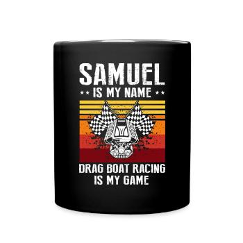 Conception de bateaux de course pour les courses de dragsters - Mug uni - noir - Devant