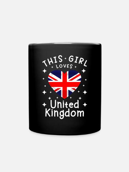 Grande-Bretagne Flag Union Jack Flag Londres Royaume-Uni - Mug uni - noir
