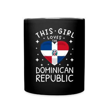 Dominican Republic Flag Dom Rep Flag Tour - Full Colour Mug - black - Front