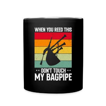 Conception de cornemuse pour Scotland Pride et cornemuse - Mug uni - noir - Devant