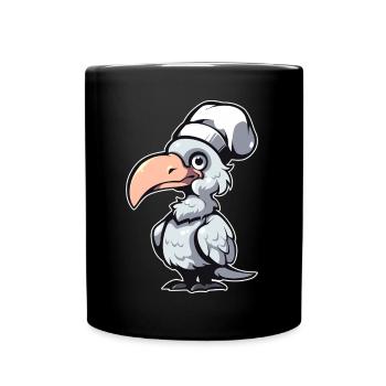 Schuhschnabel Koch - Tasse einfarbig - Schwarz - Vorne