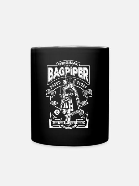 Joueur de cornemuse allemand - Mug uni - noir
