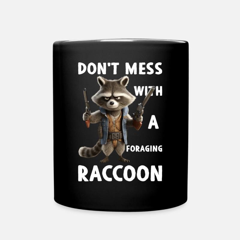 Ne vous allongez pas avec un raton laveur sur du suc alimentaire - Mug uni - noir