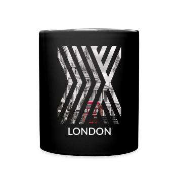Londres Union Jack Holiday City Red Bus GB Royaume-Uni - Mug uni - noir - Devant