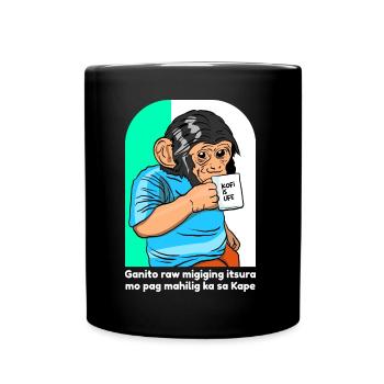 Kofi Is Life Kaffeedesign für stolze Pinoys - Tasse einfarbig - Schwarz - Vorne