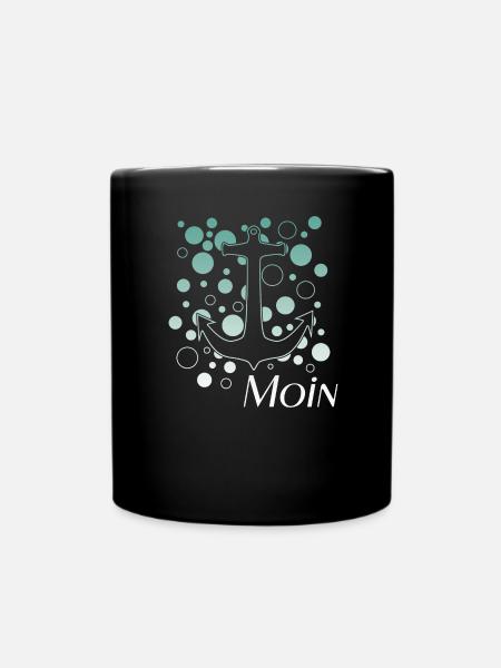 Moin - Tasse einfarbig - Schwarz