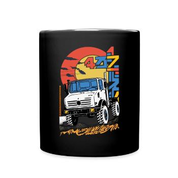 Unimog - Oldtimer - Offroad - Outil électrique universel - Mug uni - noir - Devant