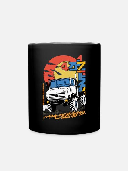 Unimog - Oldtimer - Offroad - Universal Power Implement - Full Colour Mug - black