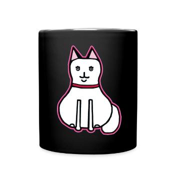 Chat, Animal De Compagnie, Chat Domestique, Amoureux Des Animaux, Enfants, Chats - Mug uni - noir - Devant