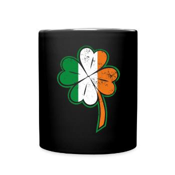 Trèfle Irlande Irlandais - Mug uni - noir - Devant