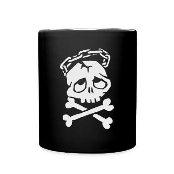 Dreaming skull - Full Colour Mug - black - Front