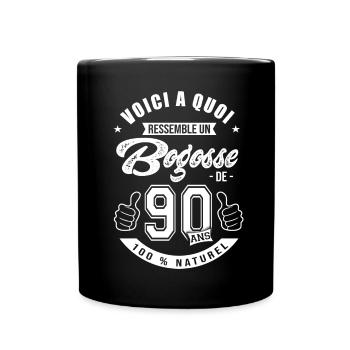 Bogosse de 90 ans anniversaire 90 ans - Mug uni - noir - Devant