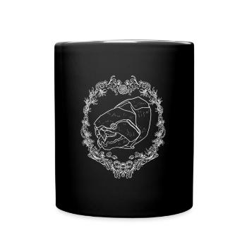 Dunkleosteus White 1 - Tasse einfarbig - Schwarz - Vorne