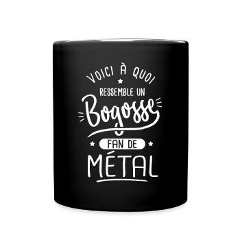 Métal Bogosse fan métal - Mug uni - noir - Devant