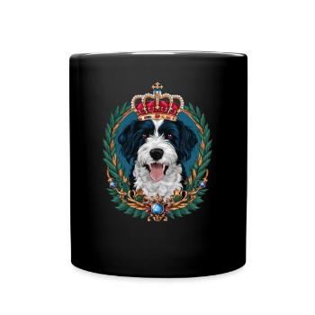 Lagotto Romagnolo avec couronne - Mug uni - noir - Devant