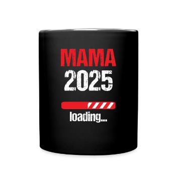 Maman 2025 Cadeau Femmes Dames Mère Enceinte - Mug uni - noir - Devant