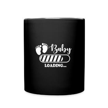 chargement de bébé - Mug uni - noir - Devant
