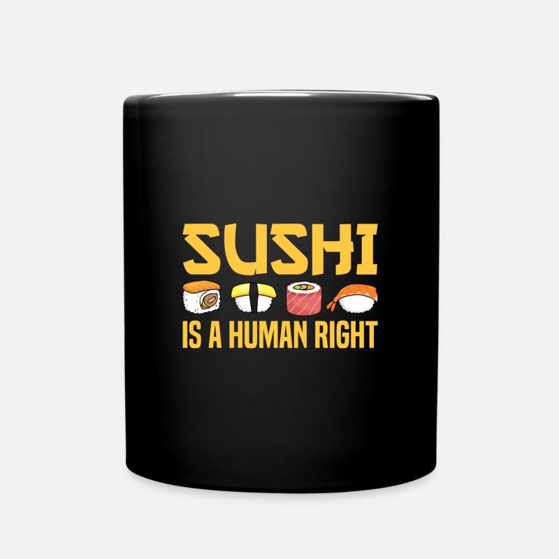 Sushi - Tasse einfarbig - Schwarz