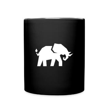Elephant - Full Colour Mug - black - Front