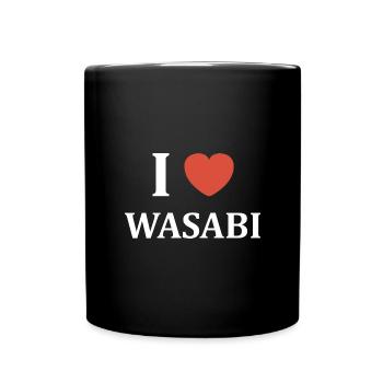 i love wasabi - Mug uni - noir - Devant