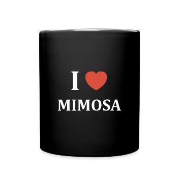 I love Mimosa - Mug uni - noir - Devant