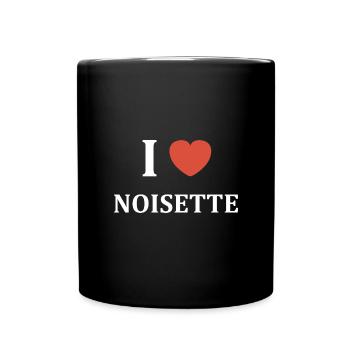 i love Noisette - Mug uni - noir - Devant