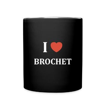 i love Brochet - Mug uni - noir - Devant