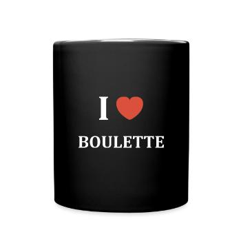 i love BOULETTE - Mug uni - noir - Devant