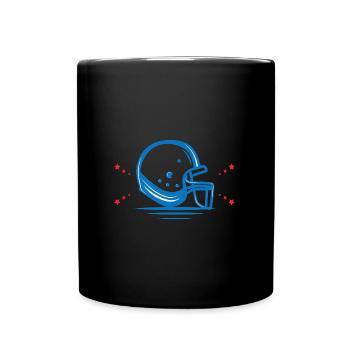Joueur de football américain - Mug uni - noir - Devant