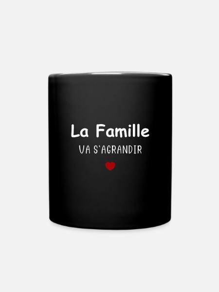 La famille va s'agrandir - Mug uni - noir