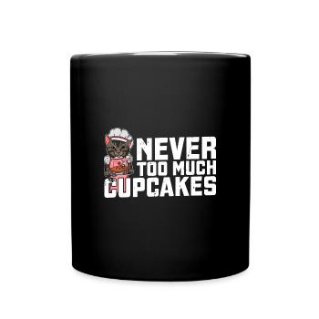 Hobbybäcker Katze Kuchen Dessert Backen - Tasse einfarbig - Schwarz - Vorne