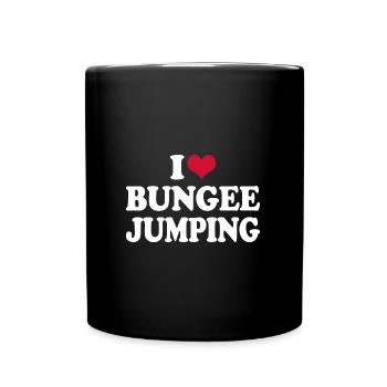 I Love Bungee Jumping - Full Colour Mug - black - Front