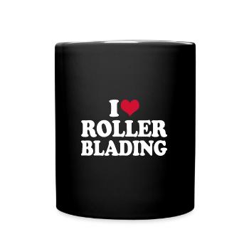 I Love Rollerblading - Full Colour Mug - black - Front