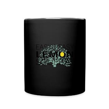 easy peasy lemon squeezy - Tasse einfarbig - Schwarz - Vorne