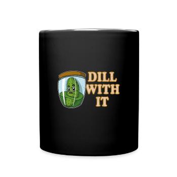 Concombres, cornichons, cornichons, fruits - Mug uni - noir - Devant