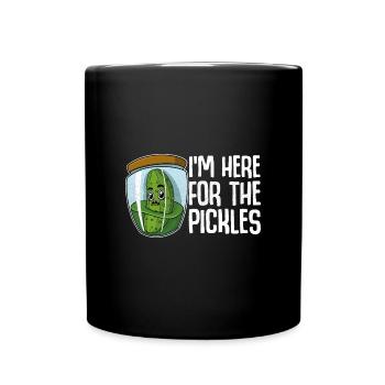Vegan Cucumber Fruit Pickle Garden Healthy - Full Colour Mug - black - Front