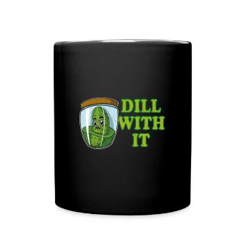 Concombres, cornichons, cornichons, fruits - Mug uni - noir - Devant