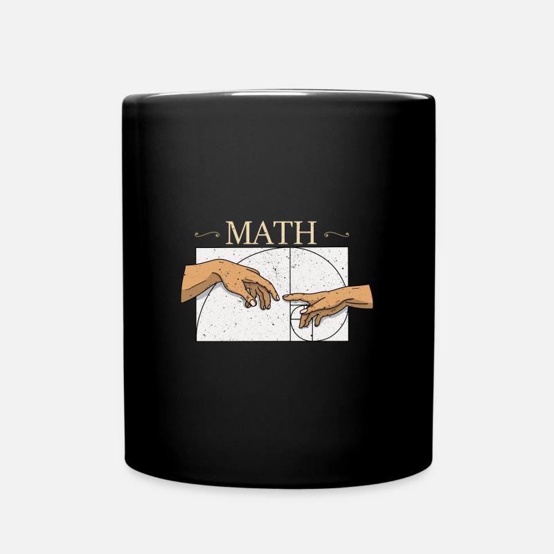 Fibonacci Zahlen Mathe Kunst Geometrie Geek - Tasse einfarbig - Schwarz
