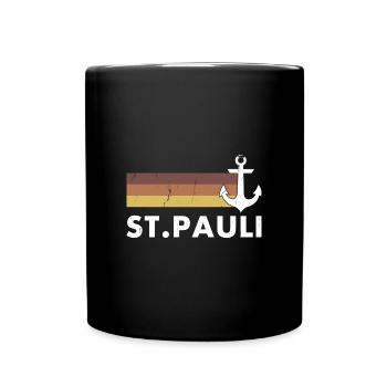 Sankt Pauli Hambourg, Allemagne du Nord Moin - Mug uni - noir - Devant