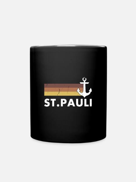 Sankt Pauli Hamburg Norddeutschland Moin - Tasse einfarbig - Schwarz