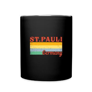 Sankt Pauli Moin German Norddialekt Hamburg - Full Colour Mug - black - Front