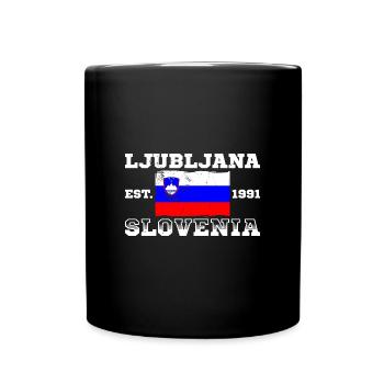 Slowenien Urlaub Slovenija Flagge Balkanland - Tasse einfarbig - Schwarz - Vorne